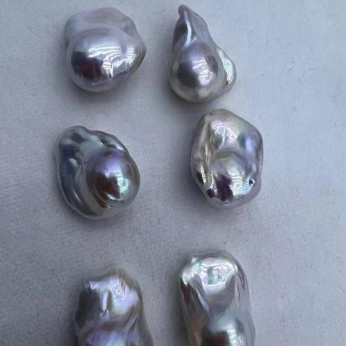 Baroque Cultured Freshwater Pearl Beads, DIY & no hole, multi-colored, 15-18mm 