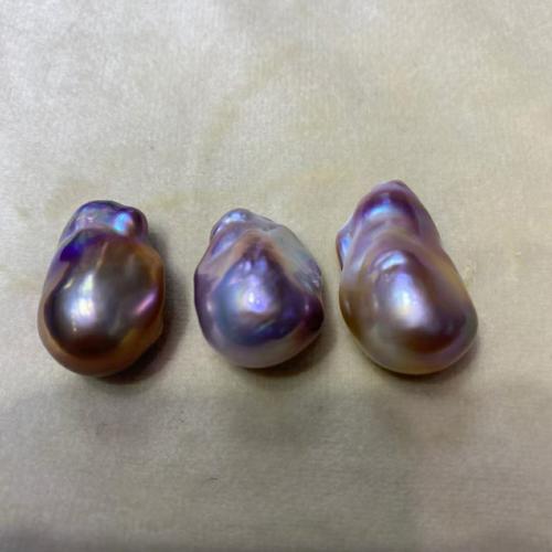 Perles nacres baroques de culture d'eau douce , perle d'eau douce cultivée, DIY & aucun trou, multicolore Vendu par PC