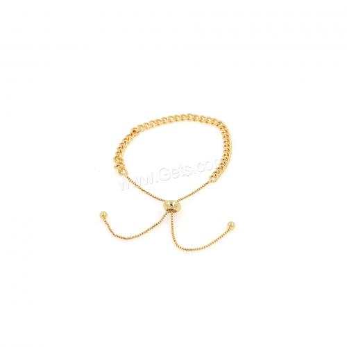Bracelets en laiton, Plaqué or 18K, Réglable & bijoux de mode & pour femme Environ 15 cm, Vendu par PC