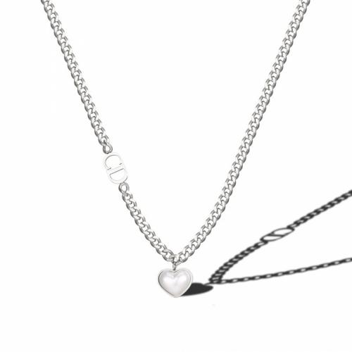 Titanium Steel Jewelry Necklace, with 5cm extender chain, Heart, polished, fashion jewelry & Unisex, original color, nickel, lead & cadmium free Approx 40 cm 