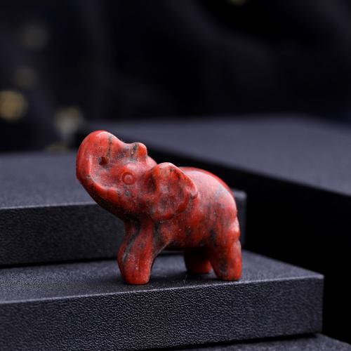 Gemstone Decoration, Natural Stone, Elephant, for home and office 