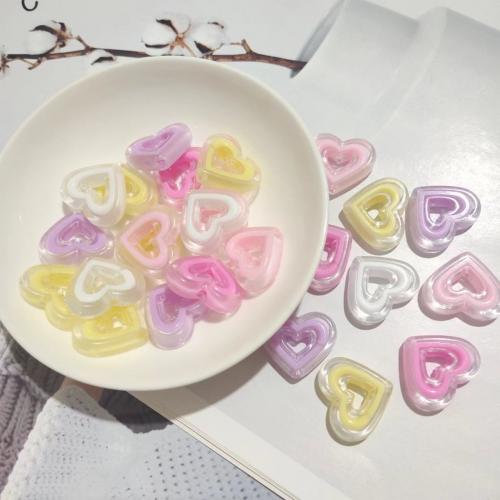 Émail acrylique perles, coeur, DIY, plus de couleurs à choisir Environ 3mm Vendu par sac