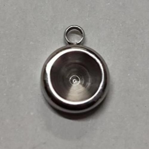 Stainless Steel Connector Setting, 1/1 loop, original color 4mm Approx 1.5mm 