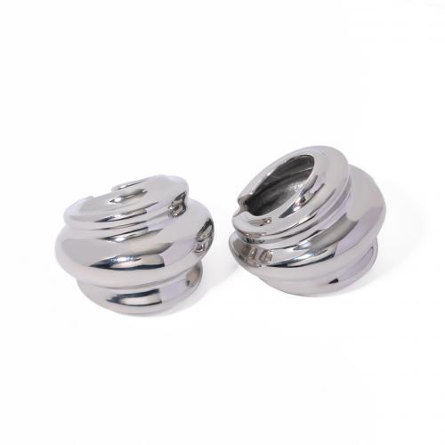 Stainless Steel Clip Earrings, 304 Stainless Steel, fashion jewelry & for woman, original color 