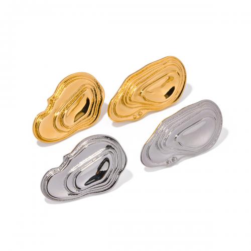 Asymmetric Earrings, 304 Stainless Steel, Vacuum Ion Plating, fashion jewelry & for woman 