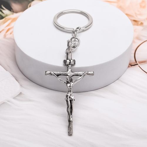 Zinc Alloy Key Chain Jewelry, plated, fashion jewelry, silver color 