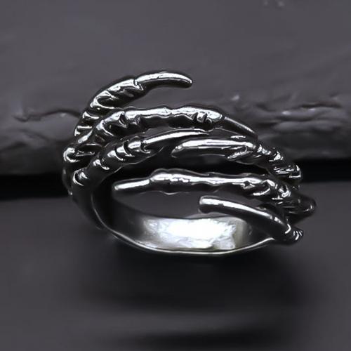 кольцо из цинкового сплава , цинковый сплав, Другое покрытие, ювелирные изделия моды, серебряный, Ring inner .8cm, продается PC