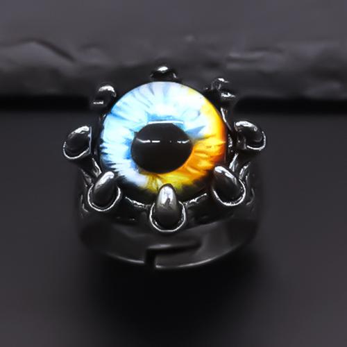 кольцо из цинкового сплава , цинковый сплав, с пластик, Другое покрытие, ювелирные изделия моды, серебряный, Ring inner .8cm, продается PC