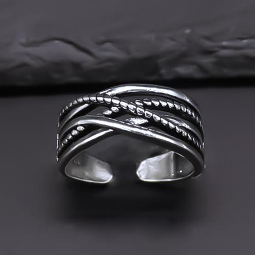 Zinklegierung Fingerring , plattiert, Modeschmuck, Silberfarbe, Ring inner diameter:1.8cm, verkauft von PC