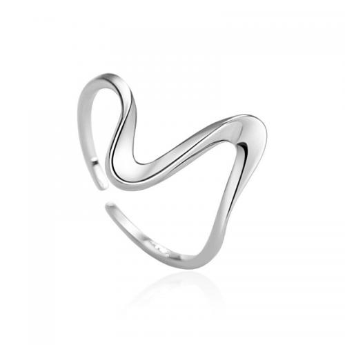 Sterling Silver Finger Ring, 925 Sterling Silver, plated, for woman 