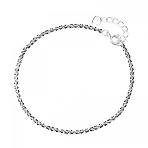 Sterling Silver Bracelets, 925 Sterling Silver, plated & for woman, silver color 