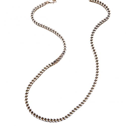 Collier de bijoux de titane, Acier titane, avec 5cm chaînes de rallonge, Placage, unisexe, blanc cm, Vendu par PC