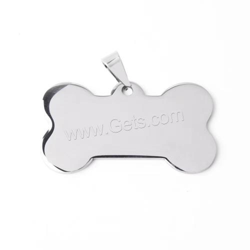 Stainless Steel Tag Charm, 304 Stainless Steel, polished 