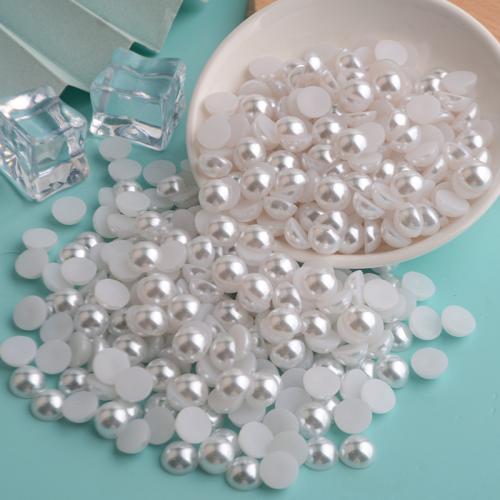 Polymer Clay Nagel Kunst, ABS-Kunststoff-Perlen, flache Runde, DIY & verschiedene Größen vorhanden, keine, verkauft von Tasche