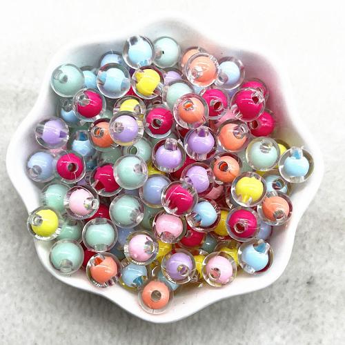 Perlen in Perlen Acrylperlen, Acryl, rund, DIY & verschiedene Größen vorhanden, keine, 500G/Tasche, verkauft von Tasche
