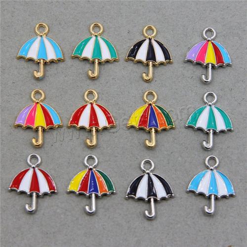 Zinc Alloy Enamel Pendants, Umbrella, plated, fashion jewelry & DIY Approx 