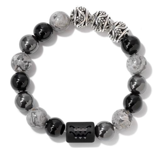 Gemstone Bracelets, Natural Stone, handmade, fashion jewelry & Unisex Approx 19 cm 