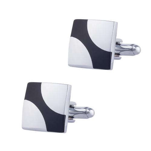 Iron Cufflinks, Square, anoint, for man 