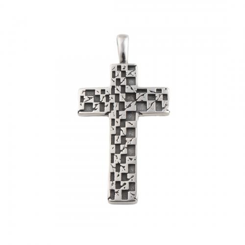 Stainless Steel Cross Pendants, 304 Stainless Steel, fashion jewelry & Unisex [