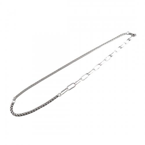Stainless Steel Jewelry Necklace, 304 Stainless Steel, fashion jewelry & Unisex, 4mm Approx 54.5 cm 