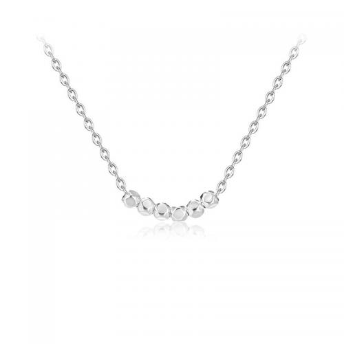 Sterling Silver Jewelry Necklace, 925 Sterling Silver, with 5CM extender chain, polished, for woman Approx 40 cm 