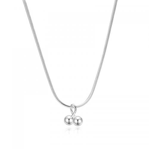 Sterling Silver Jewelry Necklace, 925 Sterling Silver, with 5CM extender chain, polished, for woman, silver color Approx 40 cm 