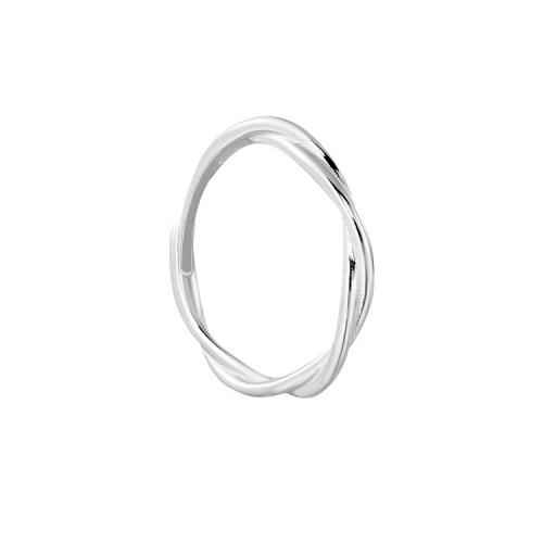 Стерлингового серебра кольцо, Серебро 925 пробы, полированный, Женский, серебряный, продается PC