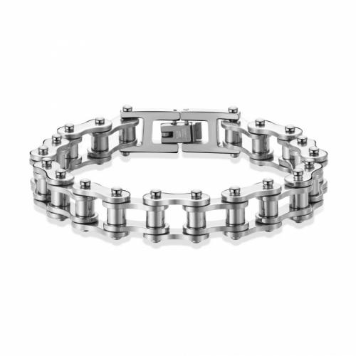 Titanium Steel Bracelet & Bangle, Vacuum Ion Plating, fashion jewelry & for man nickel, lead & cadmium free, 10mm 