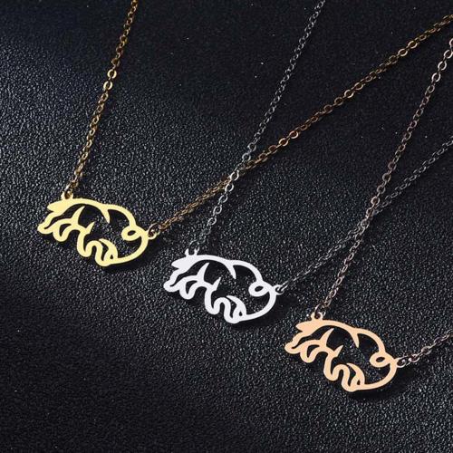 Stainless Steel Jewelry Necklace, 304 Stainless Steel, with 5cm extender chain, fashion jewelry & for woman Approx 48 cm 