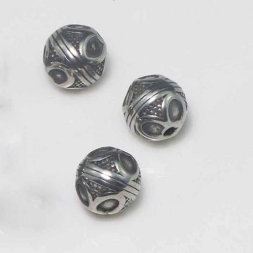 Stainless Steel Beads, 304 Stainless Steel, Round, polished, DIY, original color Approx 1.5mm 