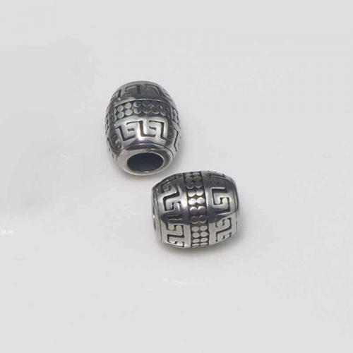 Stainless Steel Beads, 304 Stainless Steel, Oval, polished, DIY, original color Approx 4.7mm 