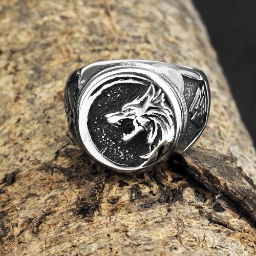 Titanium Steel Finger Ring, polished, Unisex silver color 