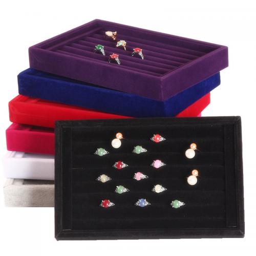 Velveteen Ring Display, with three-ply board, Rectangle [