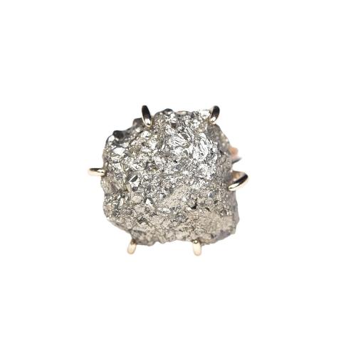Chalcopyrite Cuff Finger Ring, with Zinc Alloy, irregular, fashion jewelry & Unisex Chalcopyrite length 10-20mm, US Ring 