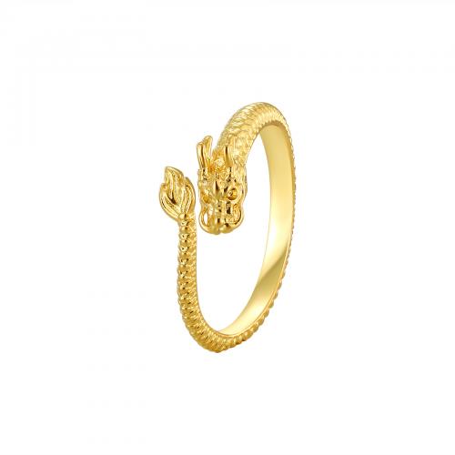 Палец кольцо-латунь, Латунь, ювелирные изделия моды & Женский, Золотой, продается PC[