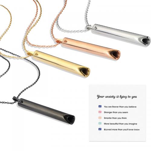 Titanium Steel Jewelry Necklace, fashion jewelry & Unisex Approx 70 cm 