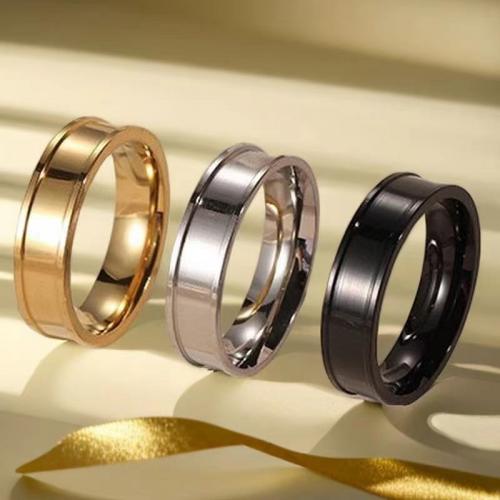 Титан Сталь палец кольцо, титан, вакуумное ионное покрытие, ювелирные изделия моды & Мужская & разный размер для выбора, Много цветов для выбора, продается PC