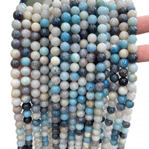 Einzelne Edelstein Perlen, Naturstein, rund, poliert, DIY & verschiedene Größen vorhanden, Länge:ca. 38-40 cm, verkauft von Strang