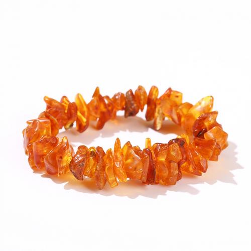 Beeswax Bracelet, handmade, natural & for woman, beads length 14-18mm Approx 8.7 Inch 