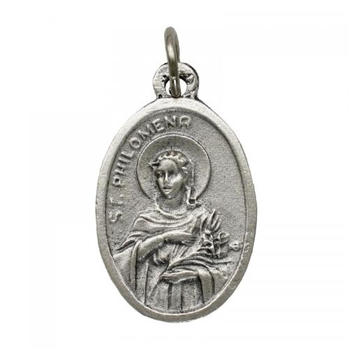 Zinc Alloy Saint Pendant, silver color plated, vintage & Unisex 