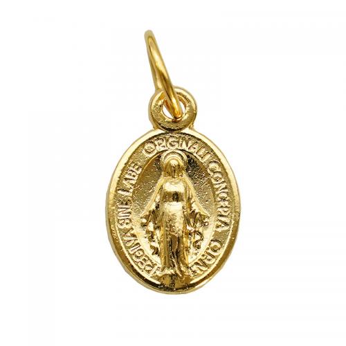 Pendentif Saint en alliage de zinc, Placage de couleur d'or, Vintage & unisexe Vendu par PC