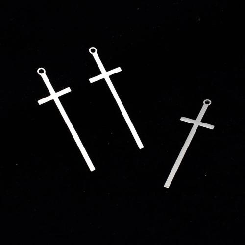 Colgantes de Cruces de acero inoxidable, acero inoxidable 304, pulido, Joyería & Bricolaje, color original, 53x17x1mm, Vendido por UD