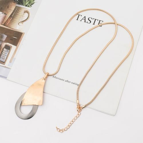 Zinc Alloy Sweater Chain Necklace, fashion jewelry & for woman Approx 80 cm 