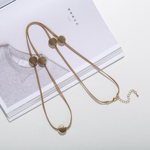 Zink -Legierung Eisen Kette Pullover Halskette, Zinklegierung, plattiert, Modeschmuck & für Frau, keine, Länge:ca. 80 cm, verkauft von PC