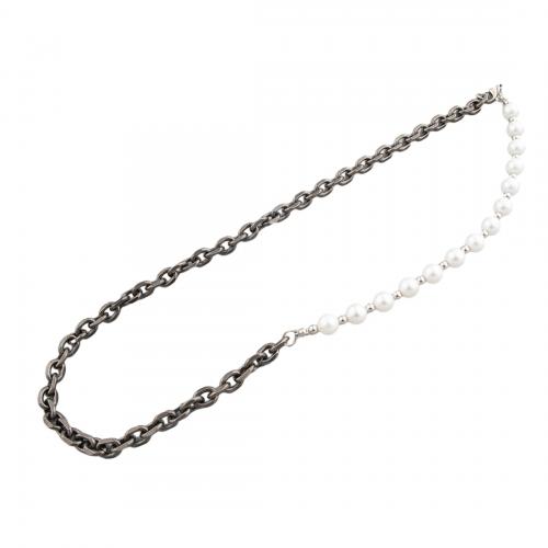 Südsee Muschel Halskette, 304 Edelstahl, mit Muschelkern, Modeschmuck & unisex, 8mm, Länge:ca. 57.5 cm, verkauft von PC