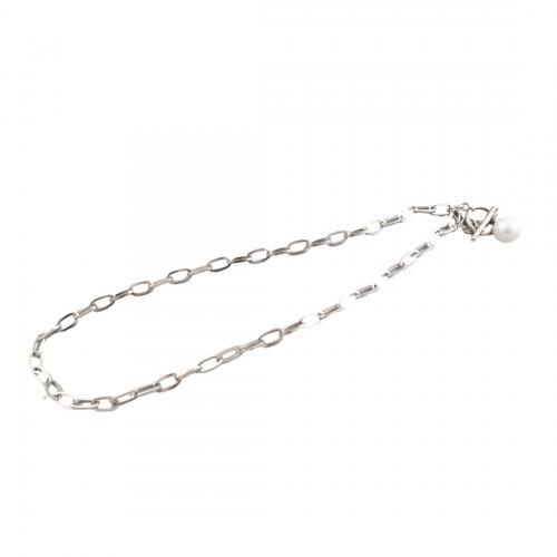 Südsee Muschel Halskette, 304 Edelstahl, mit Muschelkern, Modeschmuck & unisex, 12mm, Länge:ca. 53 cm, verkauft von PC