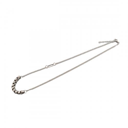 Stainless Steel Jewelry Necklace, 304 Stainless Steel, fashion jewelry & Unisex, 6.5mm Approx 57.5 cm 