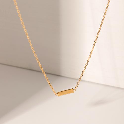Edelstahl Schmuck Halskette, 304 Edelstahl, mit Verlängerungskettchen von 5cm, plattiert, Modeschmuck & mit Strass, goldfarben, Länge:35 cm, verkauft von PC