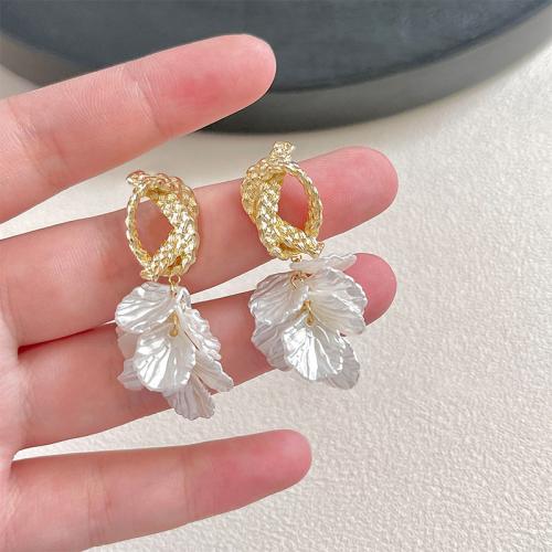 Acrylic Drop Earring, Zinc Alloy, with Acrylic, plated, fashion jewelry, golden 