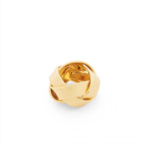 Anillo de dedo de latón, metal, chapado en oro de 18 K, Joyería & para mujer, dorado, tamaño:7, Vendido por UD